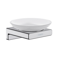 Savoniera cu suport Hansgrohe AddStoris 41746000, finisaj crom