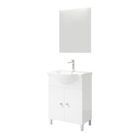Set mobilier suspendat, lavoar si oglinda Savini Best 50