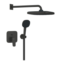 Sistem dus Grohe Cubeo 1053362430, incastrat, finisaj negru mat
