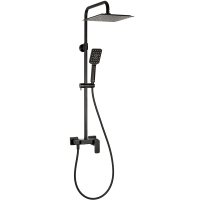 Sistem dus Valvex Loft 2455750, baterie monocomanda, negru mat