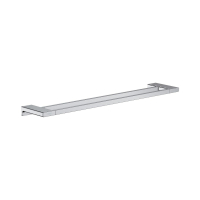 Suport prosop baie Hansgrohe AddStoris 41743000, tip bara, finisaj cromat, cu doua brate