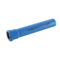 Teava PP pentru scurgere canalizare interioara, cu inel, fonoabsorbanta, 50 mm, 0.25 m, albastru