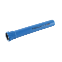 Teava PP pentru scurgere canalizare interioara, cu inel, fonoabsorbanta, 50 mm, 0.5 m, albastru