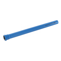 Teava PP pentru scurgere canalizare interioara, cu inel, fonoabsorbanta, 50 mm, 1 m, albastru