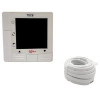 Termostat de ambient cu senzor de sapa pentru incalzire in pardoseala, TECEfloor, afisaj digital, 230 V