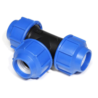 Teu compresiune egal PEHD, D 63 mm