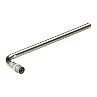 Tija cu cot pentru calorifere Tiemme, inox, L = 300 mm
