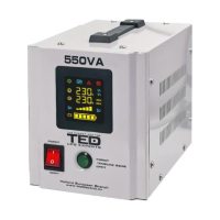 UPS sursa cu LCD pentru centrale termice TED Electric 550VA / 300W, 12V