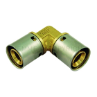 Cot presare dublu PeX Tiemme, alama, D 16 x 2 mm