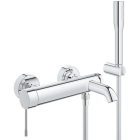 Baterie baie, pentru cada/dus, Grohe Essence 33628001, monocomanda, montaj aplicat, finisaj cromat + accesorii