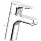 Baterie baie pentru lavoar, Kludi Pure & Easy 372820565, ventil inclus, montaj stativ, monocomanda, finisaj cromat