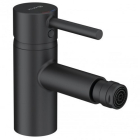 Baterie baie pentru bideu, Kludi Bozz 385333976, monocomanda, finisaj negru mat, cu ventil