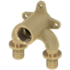 Cot alunecator tip U, cu suport, TECEflex 708504, filet interior, D 16 mm x 1/2"