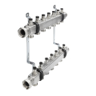 Distribuitor echipat Tece, inox, filet interior, 4 cai, 1"
