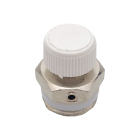 Aerisitor manual cu garnitura teflon Tiemme 1980006, alama, 1/2"