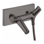 Baterie baie cu termostat, pentru cada/dus, Hansgrohe Axor Starck Organic, dubla comanda, montaj aplicat, finisaj negru