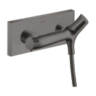 Baterie baie cu termostat, pentru dus, Hansgrohe Axor Starck Organic 12602340, dubla comanda, montaj aplicat, finisaj negru