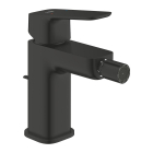 Baterie baie pentru bideu Grohe Cubeo 1018102430, 3/8", marimea S, monocomanda, cartus ceramic, finisaj negru mat, set evacuare cu tija