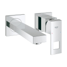Baterie baie pentru lavoar, Grohe Eurocube 19895000, marimea S, montaj incastrat, monocomanda, finisaj cromat