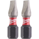 Biti pentru insurubare de impact, profil drept, Milwaukee Shockwave Impact Duty SL 4932430903, SL 6.5, 25 mm, set 2 bucati