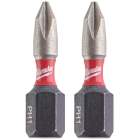 Biti pentru insurubare de impact, profil Phillips, PH 1, Milwaukee Shockwave Impact Duty 4932430850, 25 mm, set 2 bucati