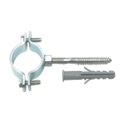 Colier metalic pentru tevi, 1/2, Eurociere + diblu nylon + prezon