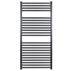 Calorifer baie Fondital Cool portprosop drept, negru, 600 x 1160 mm + accesorii montaj