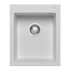 Chiuveta bucatarie Pyramis Istros, finisaj pyragranit snow, 41 x 50 cm