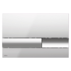 Clapeta actionare rezervor WC incastrat, Alcadrain Thin M778-5, negru + auriu