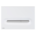 Clapeta actionare rezervor WC incastrat, Alcadrain Thin M1876-1, alb + cromat