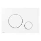 Clapeta actionare rezervor WC incastrat, Alcadrain Thin M770, alb + cromat lucios