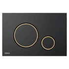 Clapeta actionare rezervor WC incastrat, Alcadrain Thin M778-5, negru + auriu