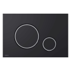 Clapeta actionare rezervor WC incastrat, Alcadrain Thin M778, negru + cromat