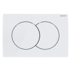 Clapeta actionare rezervor WC incastrat, Geberit Delta 115.107.11.1, alb