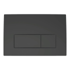 Clapeta actionare rezervor WC incastrat, Geberit Delta 50 115.119.14.1, negru mat