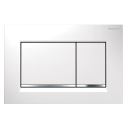 Clapeta actionare rezervor WC incastrat, Geberit Sigma 30 115.883.KJ.1, alb + cromat