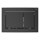 Clapeta actionare rezervor WC incastrat, TECE Base 9240723, negru mat