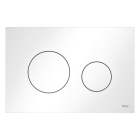 Clapeta actionare rezervor WC incastrat, TECE Loop 9240920, alb lucios