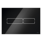 Clapeta actionare rezervor WC incastrat, TECE Lux Mini 9240961, cu senzor, negru lucios