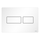 Clapeta actionare rezervor WC incastrat, TECE Solid 9240433, alb mat