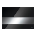 Clapeta actionare rezervor WC incastrat, TECE Square 9240807, negru + cromat lucios
