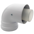 Cot coaxial condensatie 6653, pentru centrale termice, D 60/100 mm, 90 grade