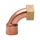 Semiolandez cu cot, cupru, interior-interior, 15 mm x 1/2
