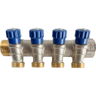 Distribuitor cu robinet 1", cu 4 cai 3/4", filet exterior, NTM 41804B