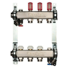 Distribuitor incalzire pardoseala, cu debitmetre, Herz 1546303, inox, filet interior, 3 cai, 1"