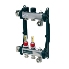 Distribuitor incalzire pardoseala, cu debitmetre, TECEfloor 77310002, otel, filet interior, 2 cai, 1"