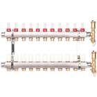Distribuitor incalzire pardoseala, cu debitmetre, Valvex Base K5, inox, filet interior, 11 cai, 1"
