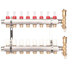 Distribuitor incalzire pardoseala, cu debitmetre, Valvex Base K5, inox, filet interior, 8 cai, 1"