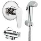 Dus igienic, para + furtun + suport + baterie incastrata, Ferro BAG7PA-SET1, 1 functie, 1.25 m
