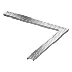 Grila rigola dus Tece Drainline basic, unghiulara, inox lucios, 90 x 90 cm, 610910